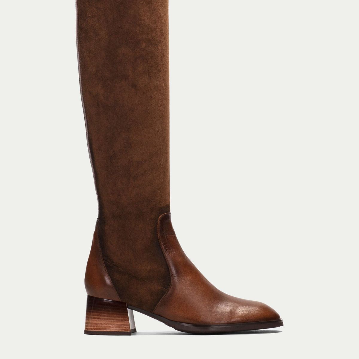 HISPANITAS - Bota Mujer Cuero Café Hispanitas