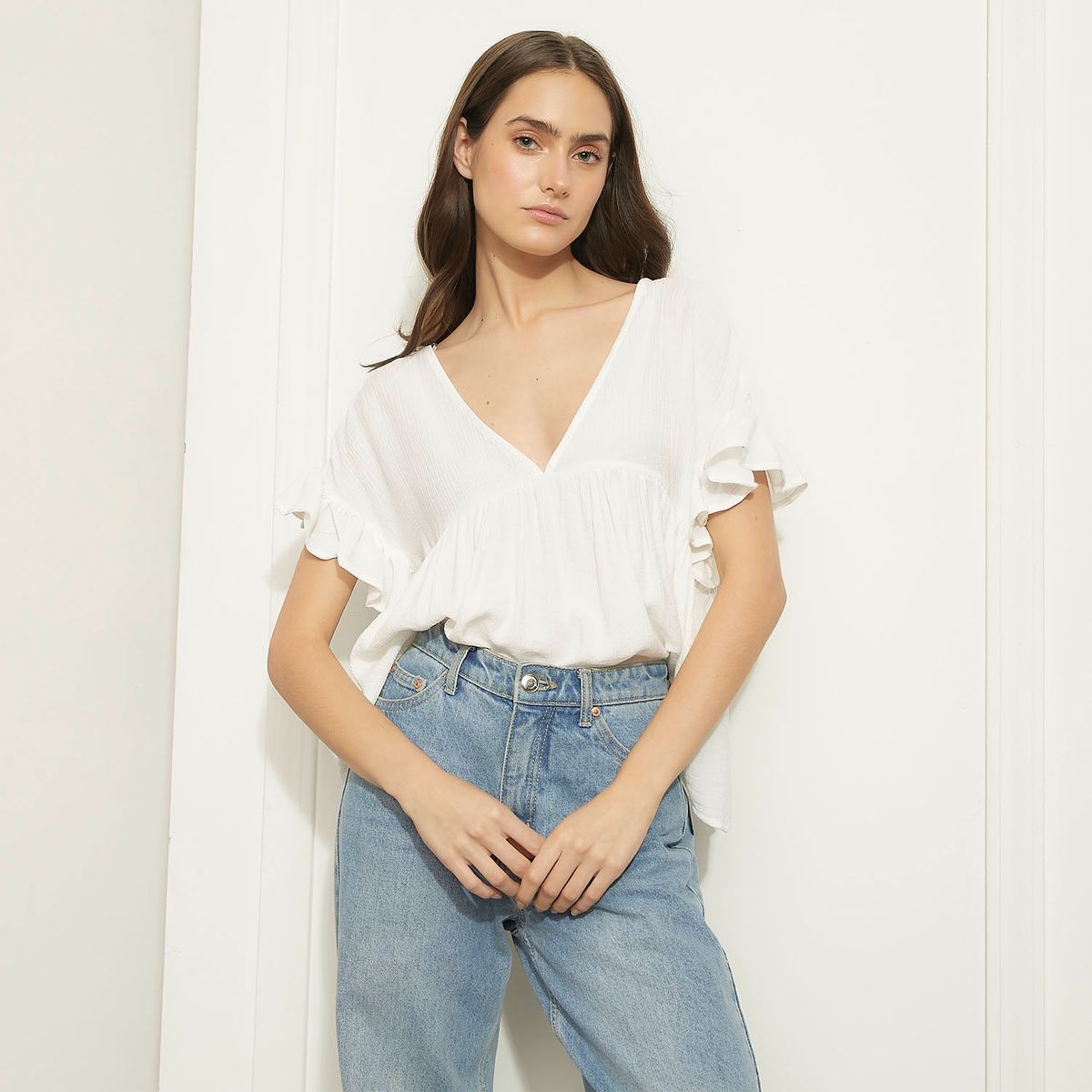 BASEMENT - Blusa Manga Corta Mujer Basement