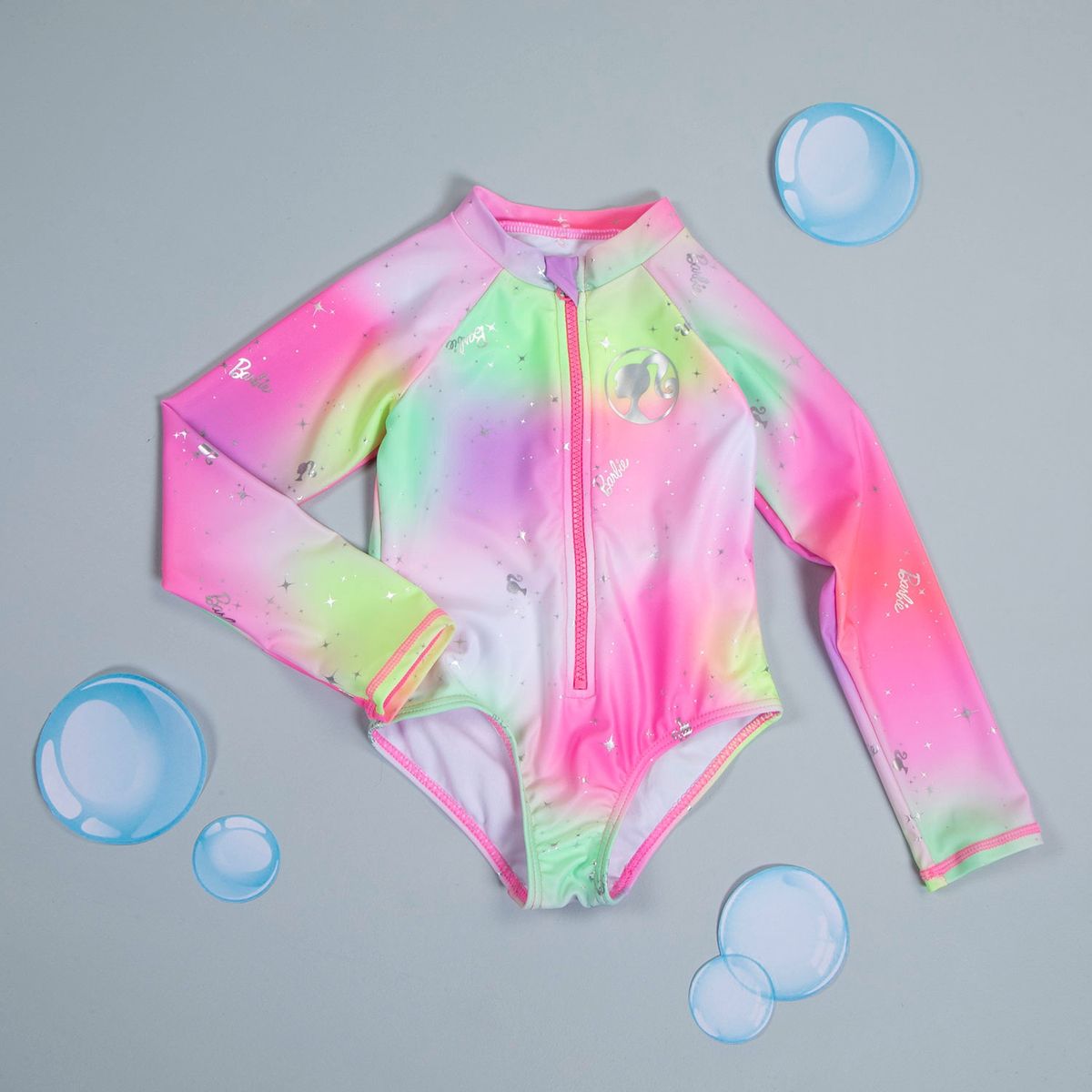 BARBIE - Traje de Baño Niña Barbie