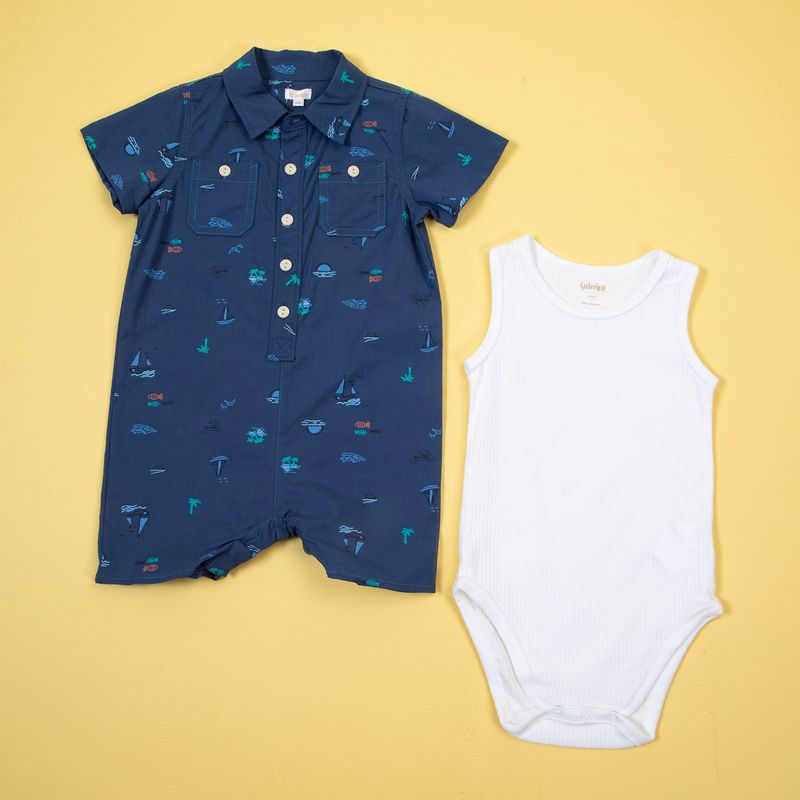 YAMP - Conjunto Bodys Algodón Bebé Niño Yamp