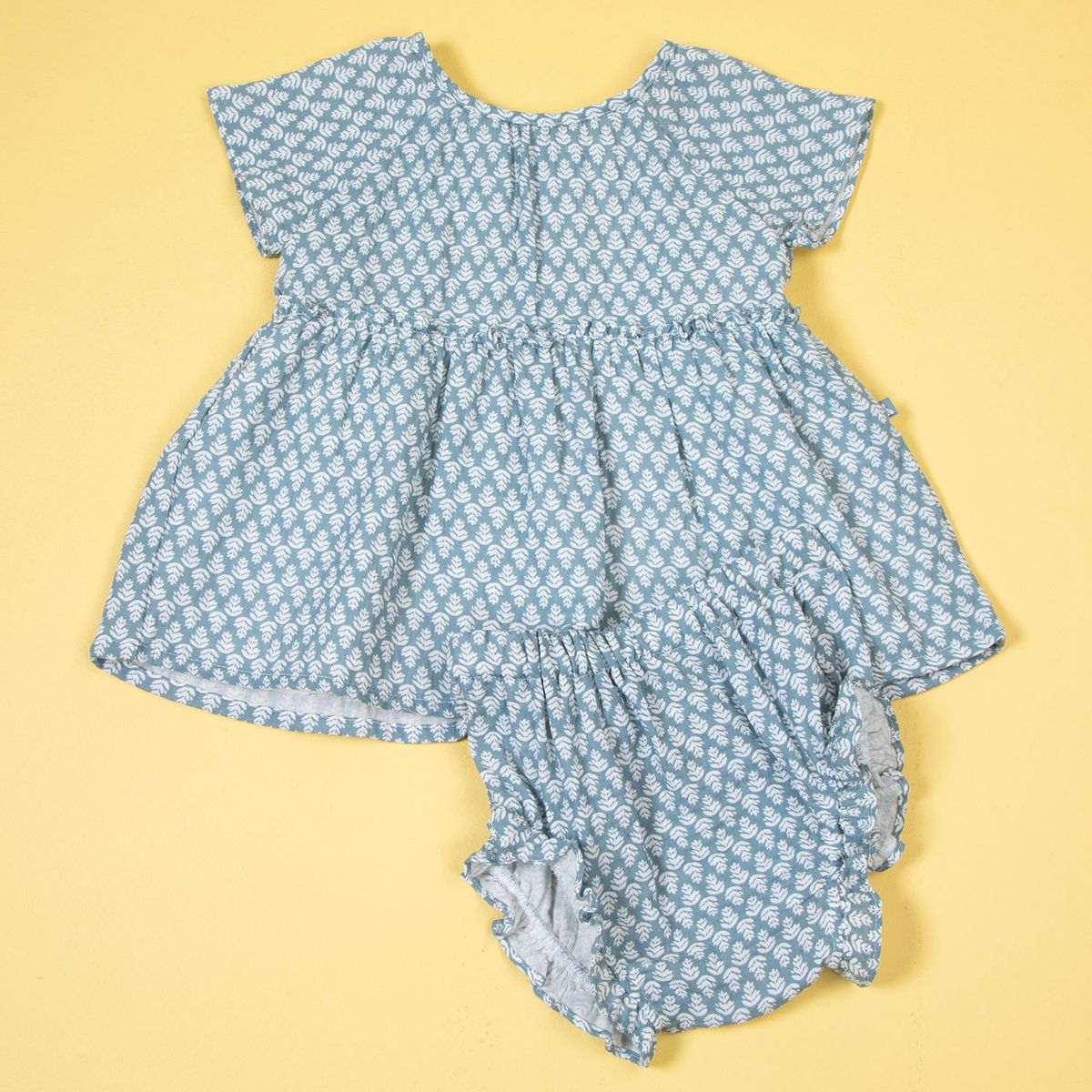 CONIGLIO - Conjunto Formal Vestido Algodón Bebé Niña Coniglio