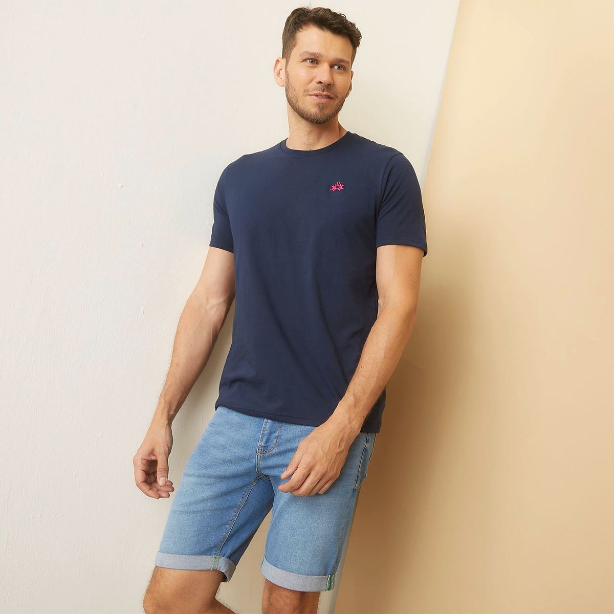 LA MARTINA - Polera Cuello Redondo Algodón Premium Hombre La Martina