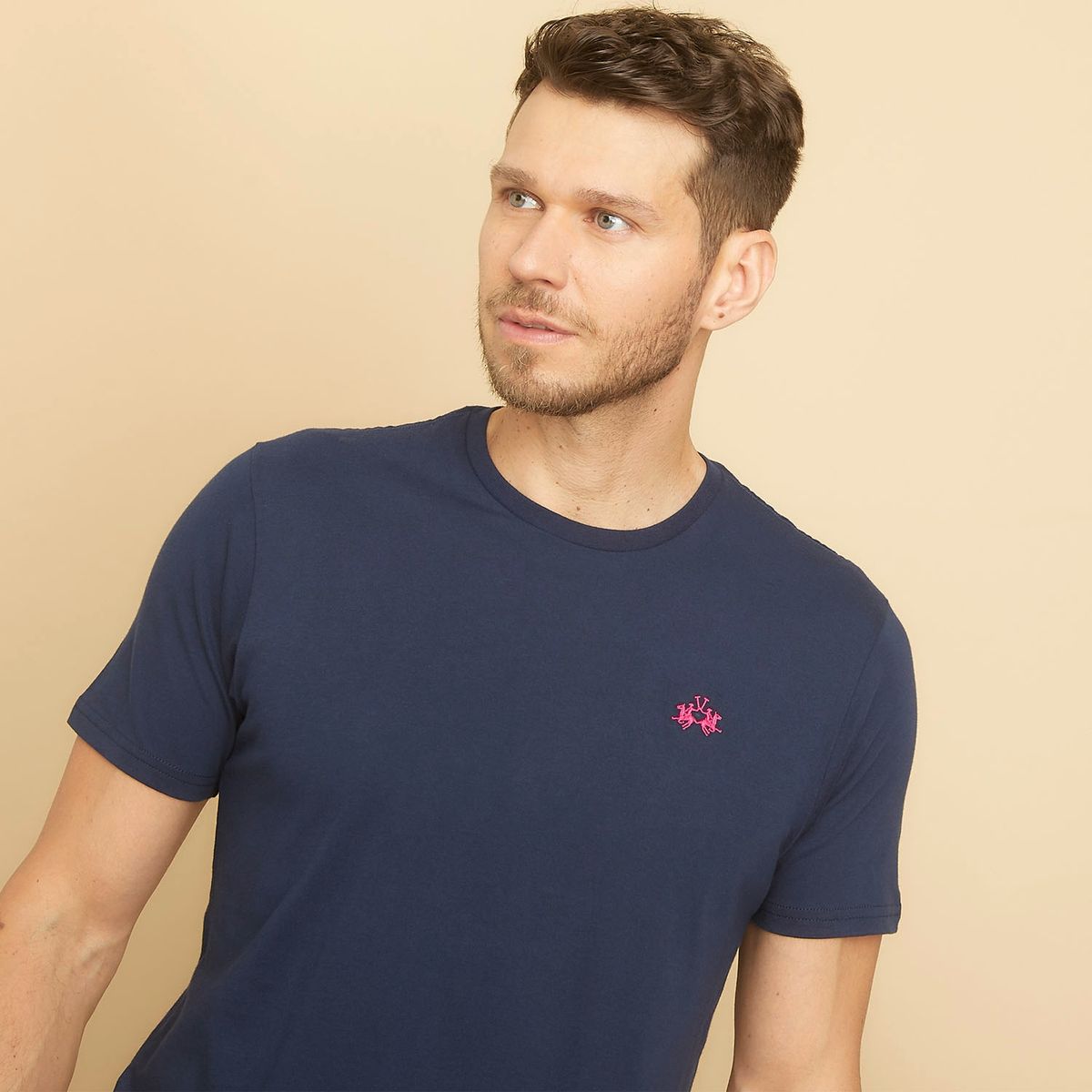 LA MARTINA - Polera Cuello Redondo Algodón Premium Hombre La Martina