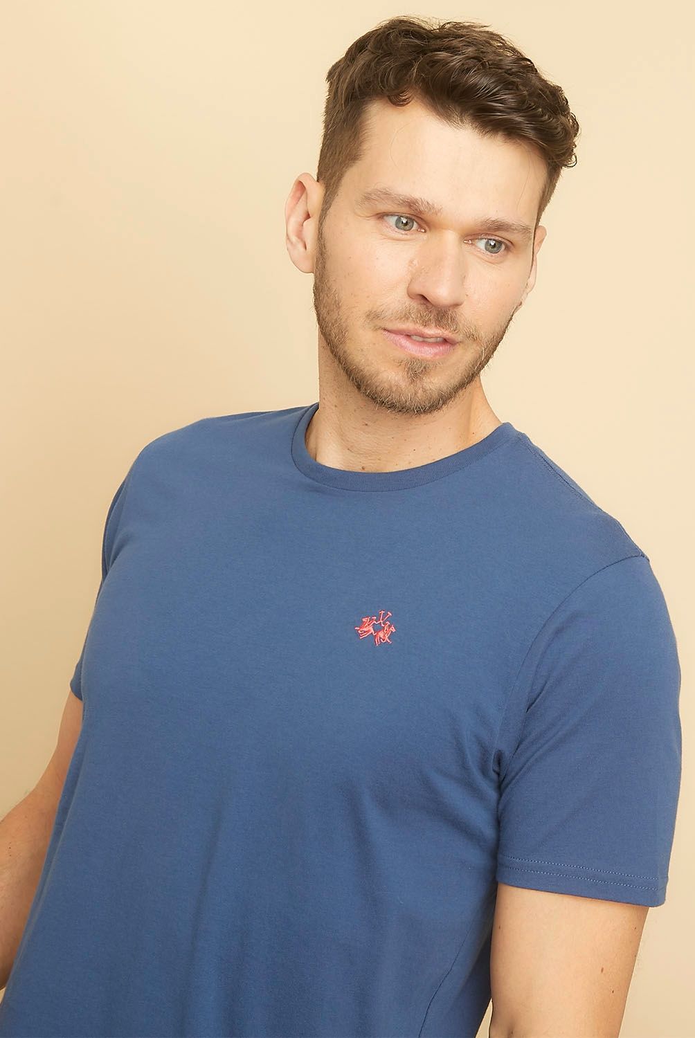 LA MARTINA - Polera Cuello Redondo Algodón Premium Hombre La Martina