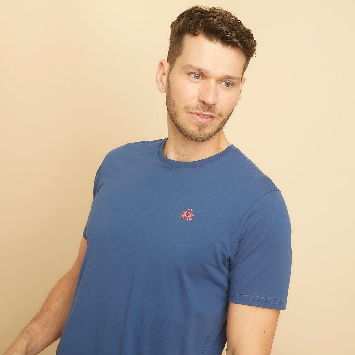 LA MARTINA - Polera Cuello Redondo Algodón Premium Hombre La Martina