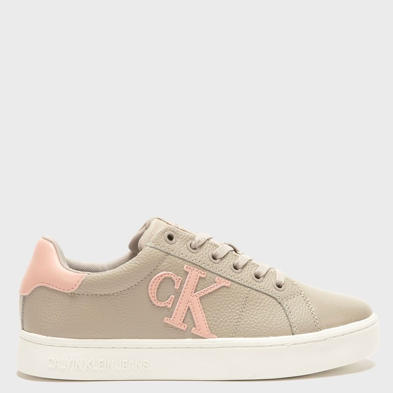 CALVIN KLEIN - Zapatilla Urbana Mujer Cuero Blanco Calvin Klein