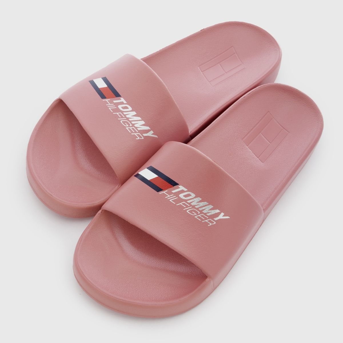 TOMMY HILFIGER - Sandalia Slide Mujer Rosado Tommy Hilfiger