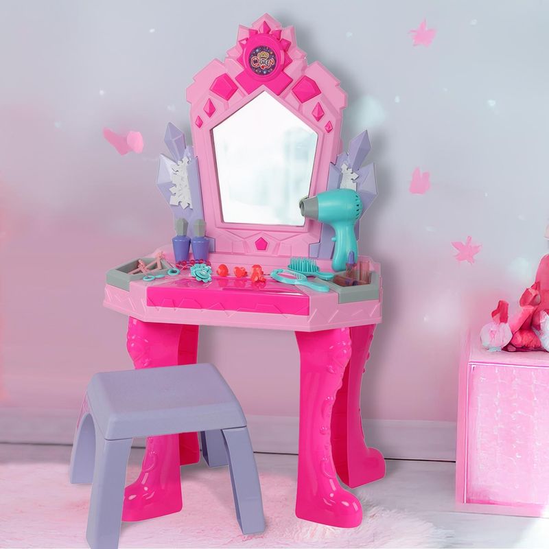 KIDS N PLAY - Tocador Espejo Magico Con Luz, Sonido Y Accesorios Kids N Play