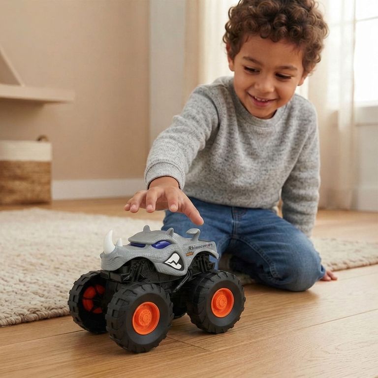 KIDS N PLAY Camión 4x4 Big Wheels Rinoceronte
