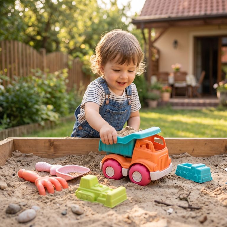 KIDS N PLAY Set Organico Camion Y 4 Accesorios