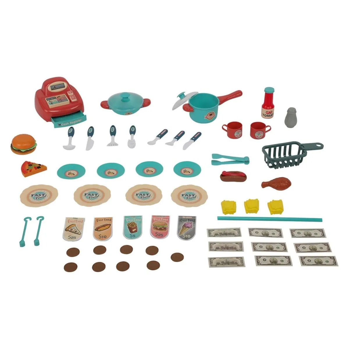 KIDS N PLAY - Carrito Comida Turquesa Kids N Play