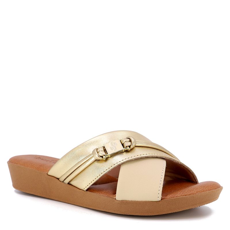 USAFLEX - Sandalia Mujer Cuero Beige Usaflex
