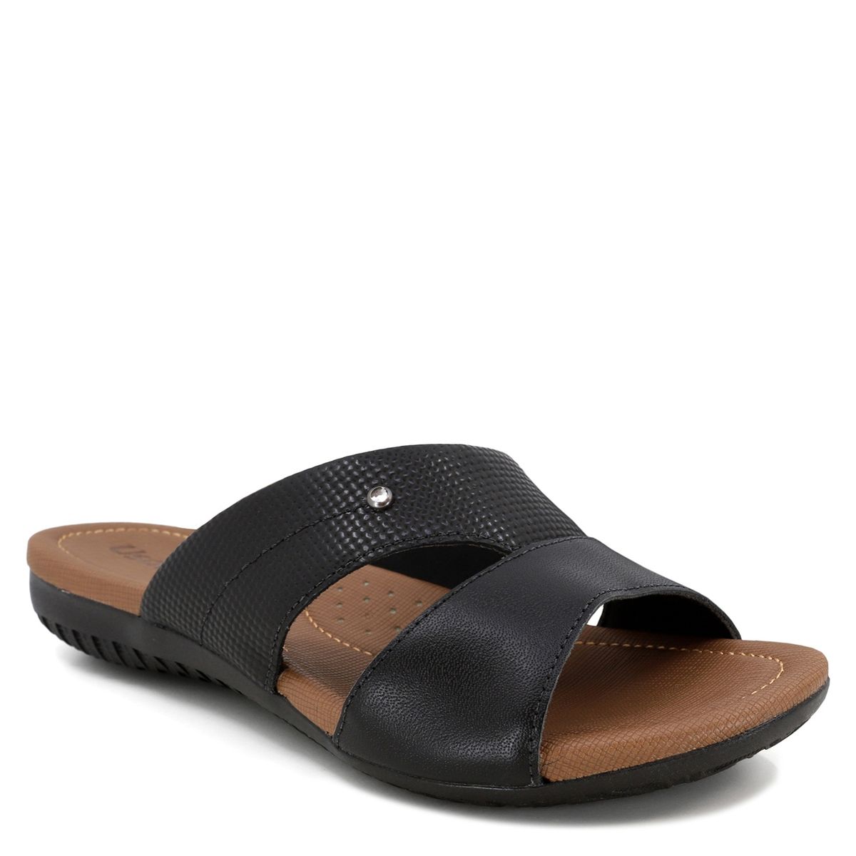 USAFLEX - Sandalia Mujer Cuero Negro Usaflex