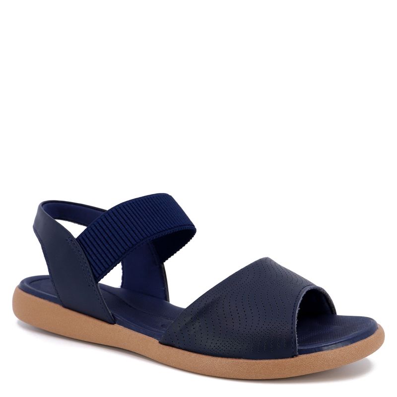USAFLEX - Sandalia Mujer Cuero Azul Usaflex