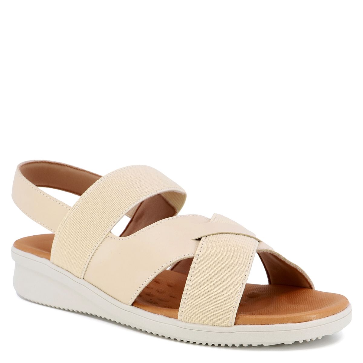 USAFLEX - Sandalia Mujer Cuero Beige Usaflex