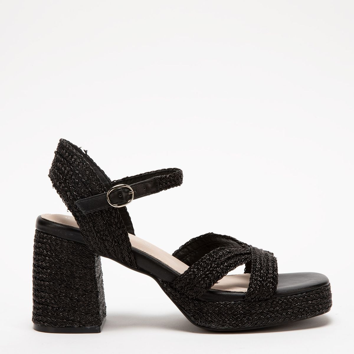 BASEMENT - Sandalia Mujer Negro Basement