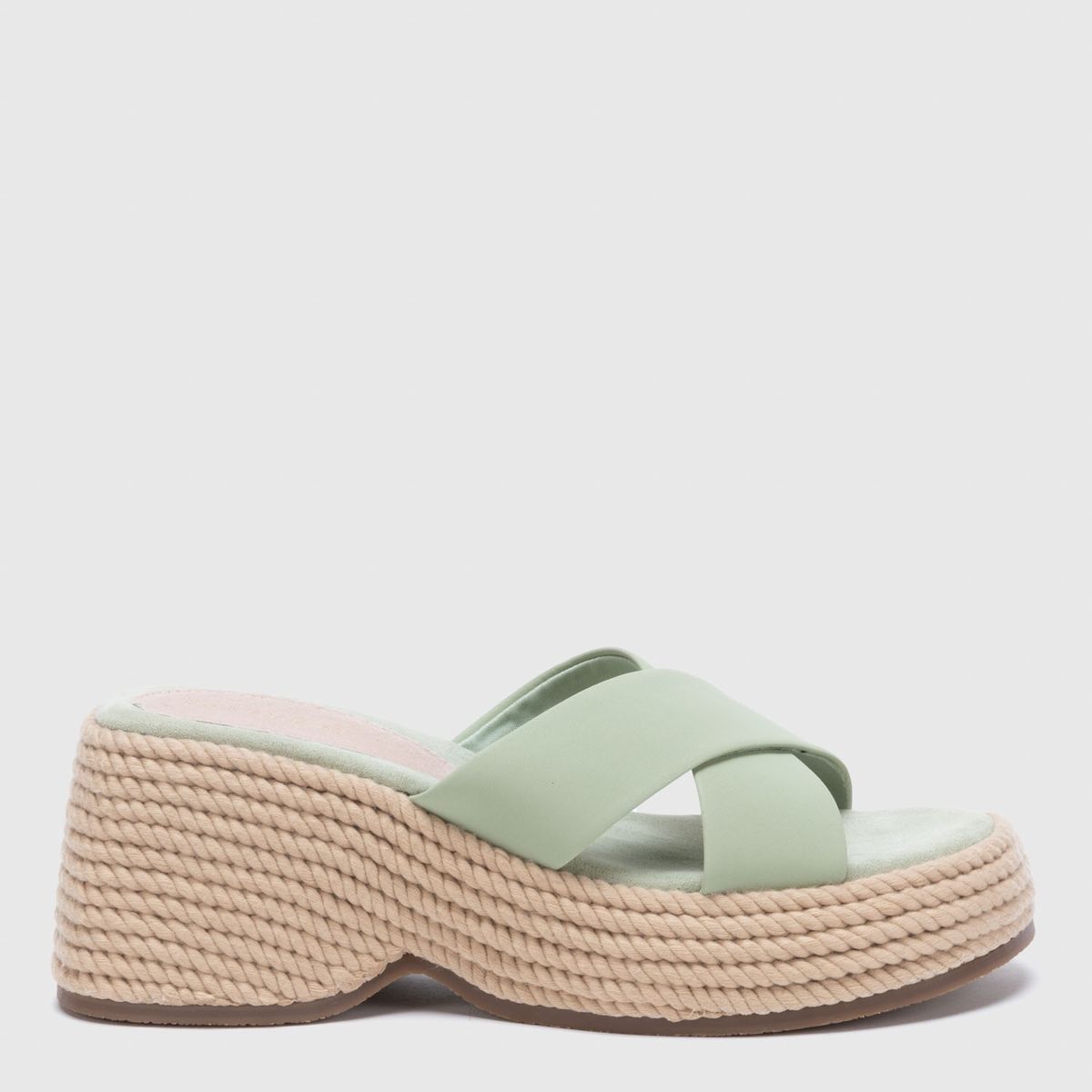 BASEMENT - Sandalia Mujer Verde Basement