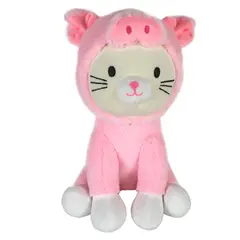 YAMP - Peluche Gato Disfrazado De Chancho 35 Cm