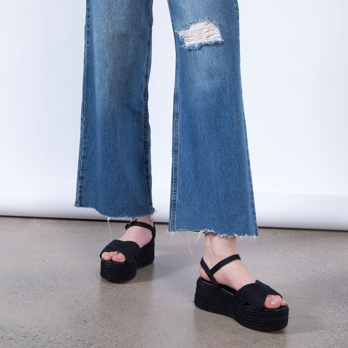 SYBILLA - Sandalia Mujer Negro Sybilla