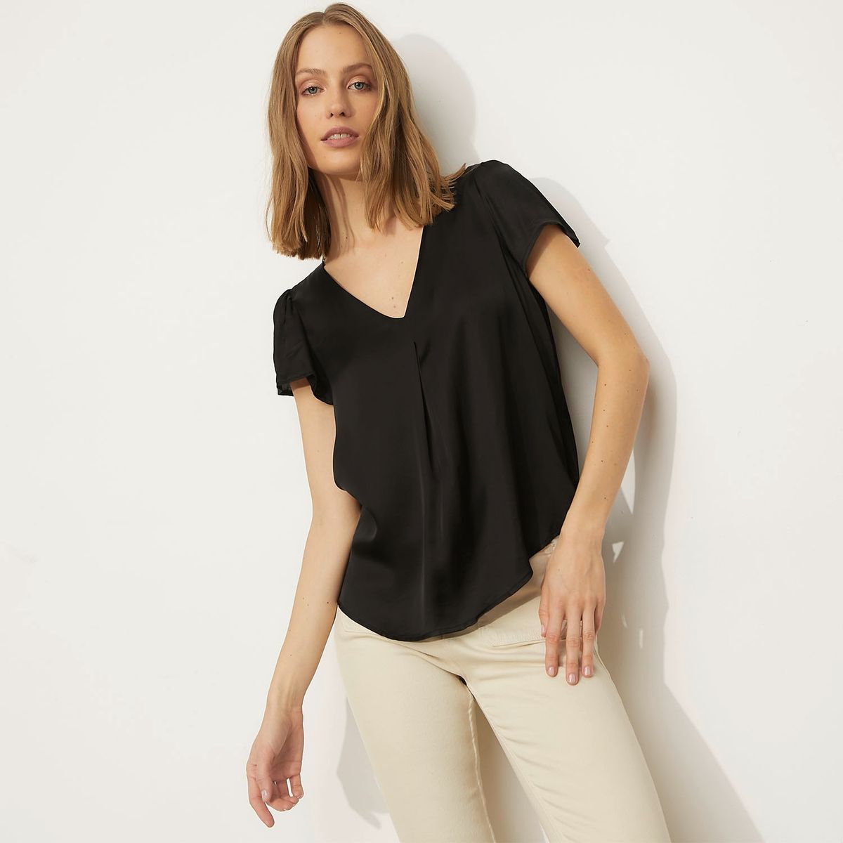 BASEMENT - Blusa Manga Corta Mujer Basement