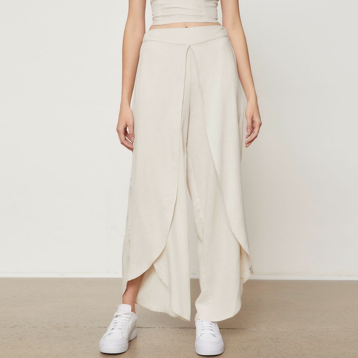 SYBILLA - Pantalón Mujer Palazzo Tiro Alto Sybilla