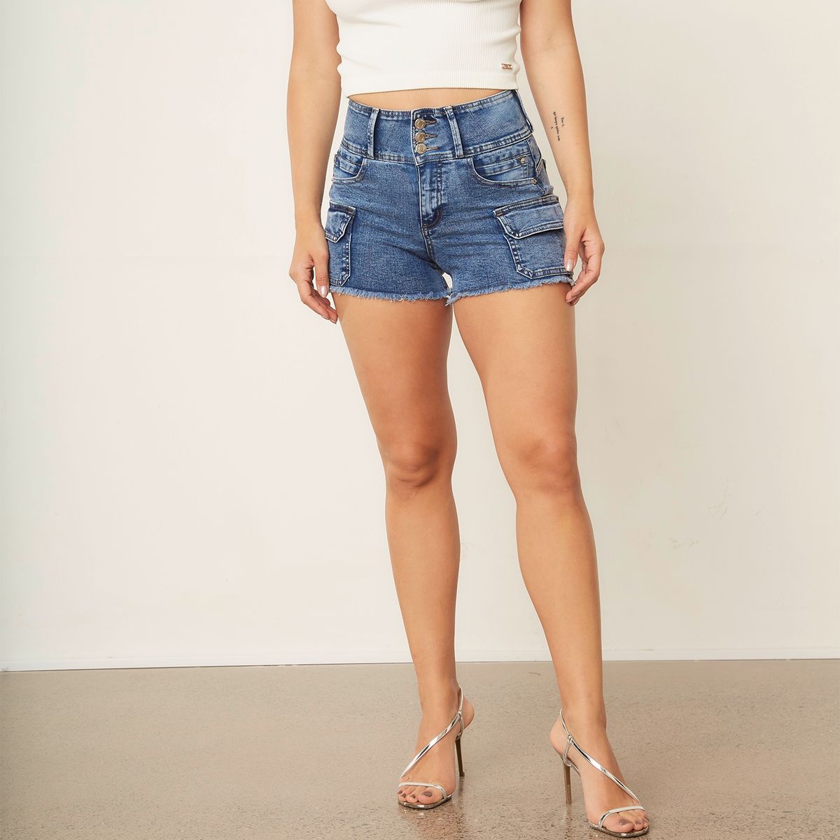 MOSSIMO - Short Jeans Mujer Mossimo