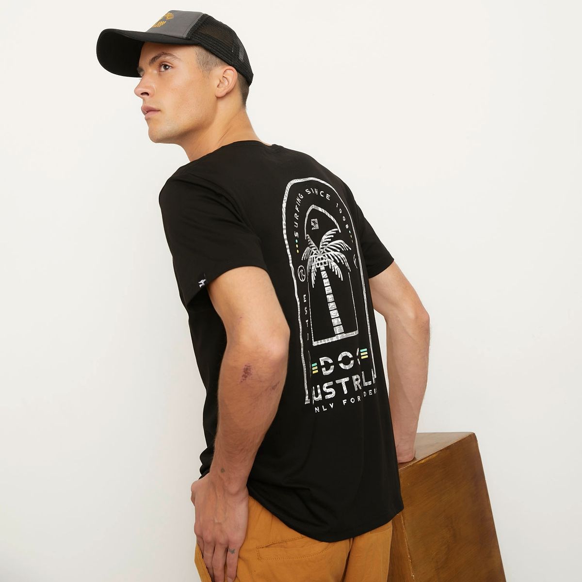 DOO AUSTRALIA - Polera Manga Corta Algodón Hombre Doo Australia