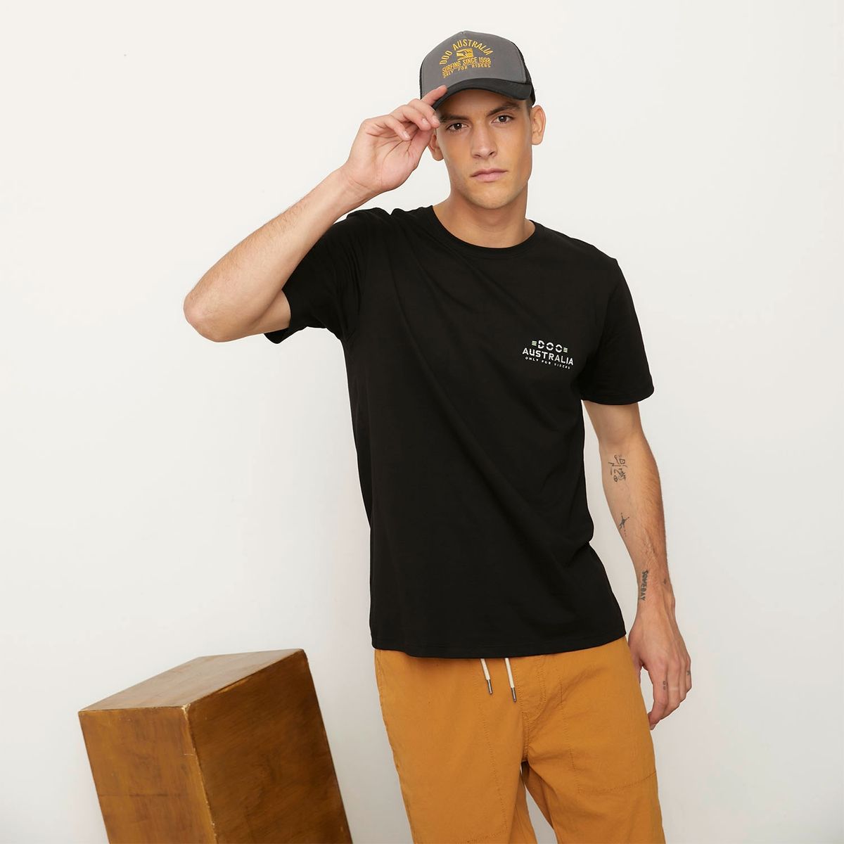 DOO AUSTRALIA - Polera Manga Corta Algodón Hombre Doo Australia