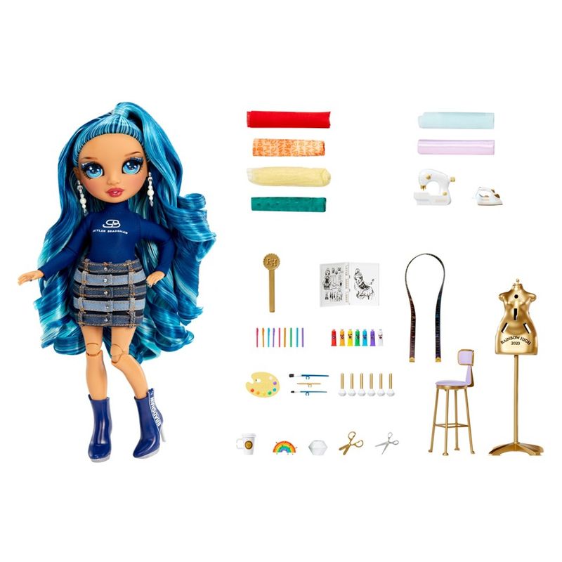 RAINBOW HIGH - Muñeca Dream & Design Fashion Studio Playset + Skyler Rainbow High