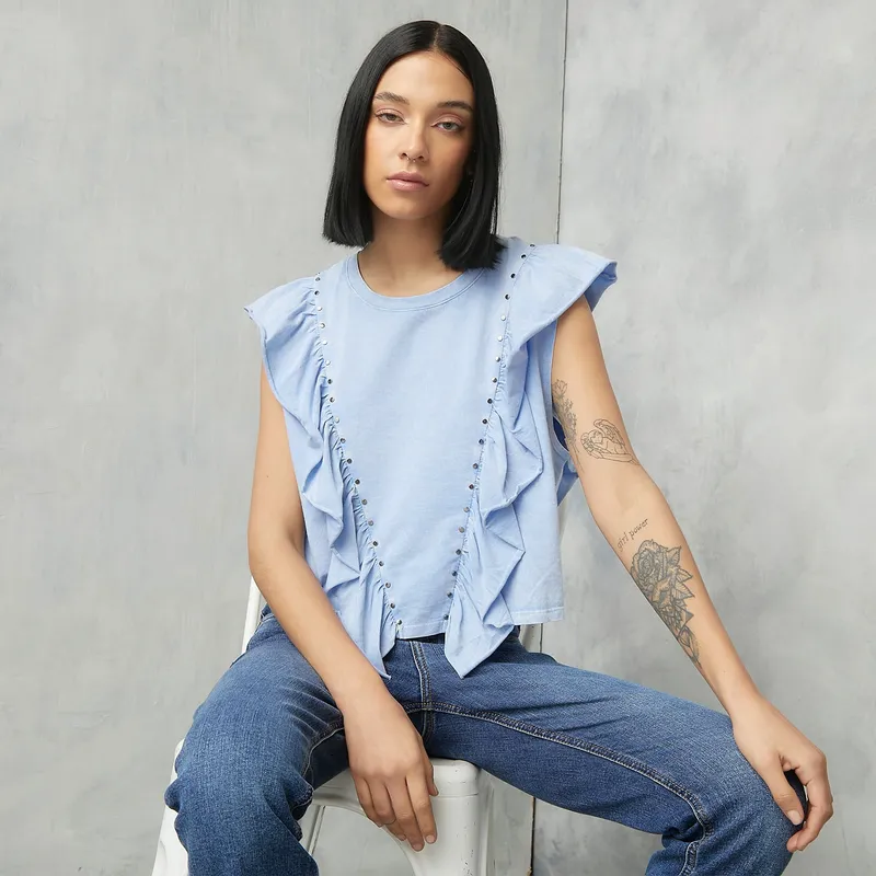 AMERICANINO - Polera Manga Corta Mujer Americanino