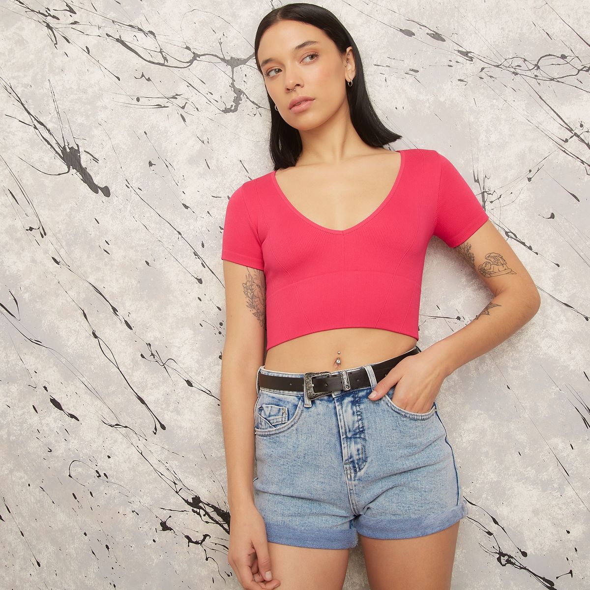 AMERICANINO - Polera Manga Corta Mujer Americanino