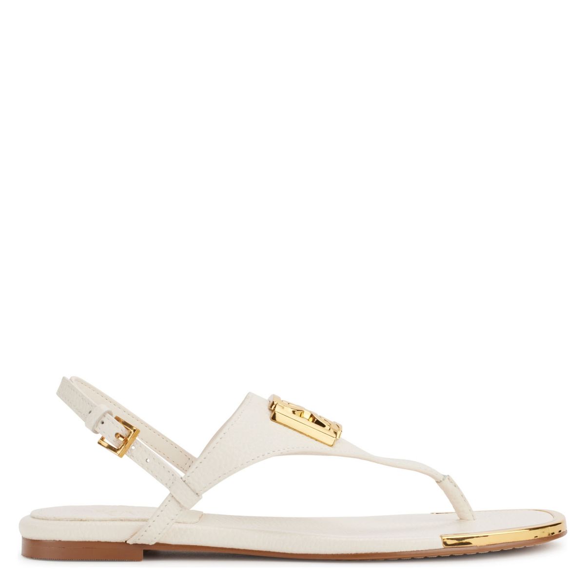 DKNY - Sandalia Plana Mujer Beige DKNY