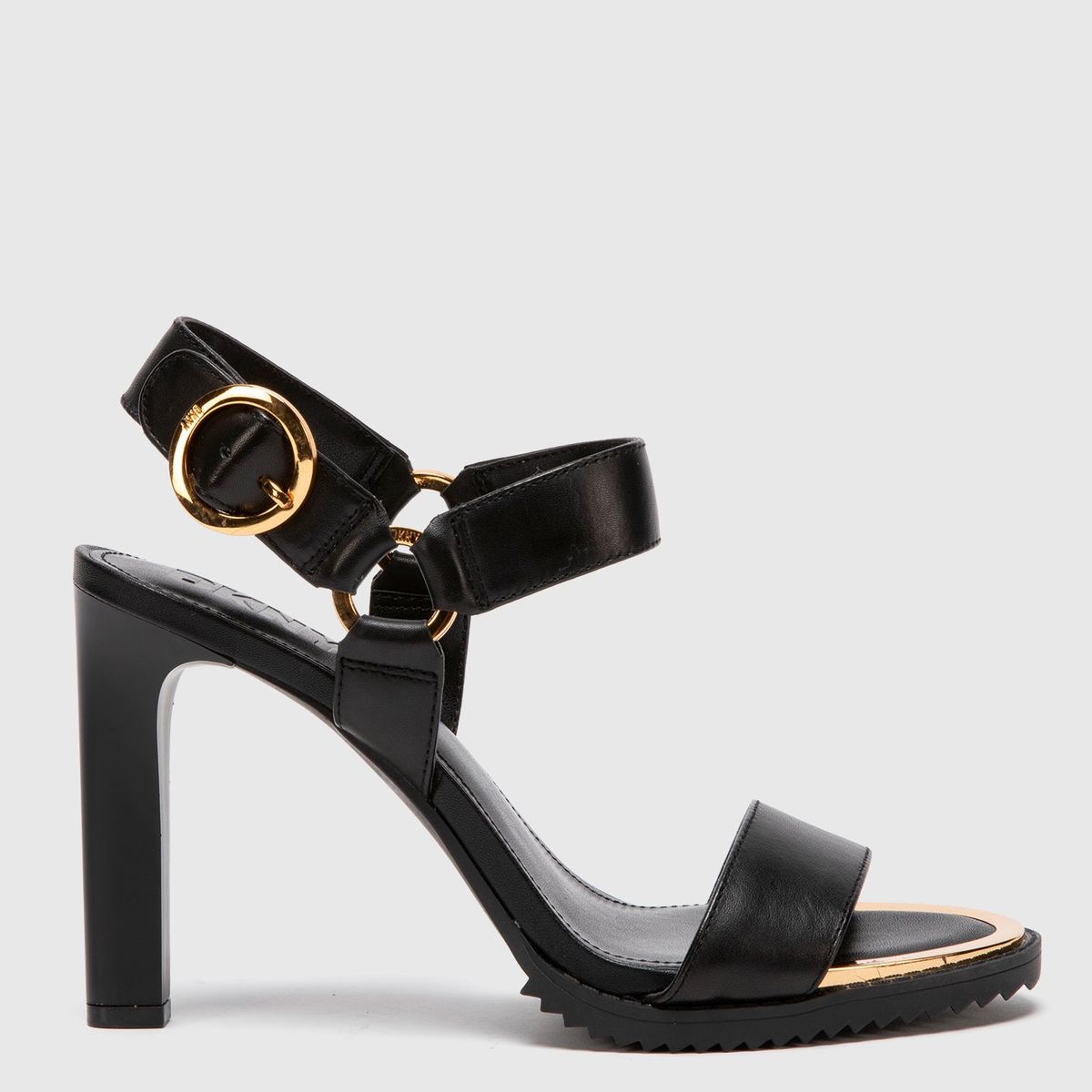 DKNY - Sandalia Mujer Cuero Negro DKNY