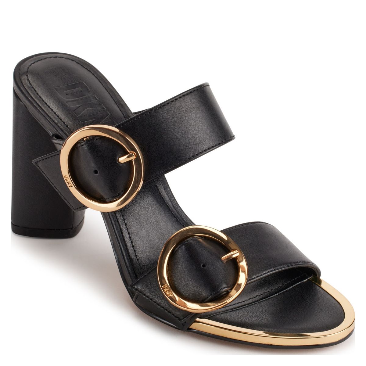 DKNY - Sandalia Mujer Cuero Negro DKNY