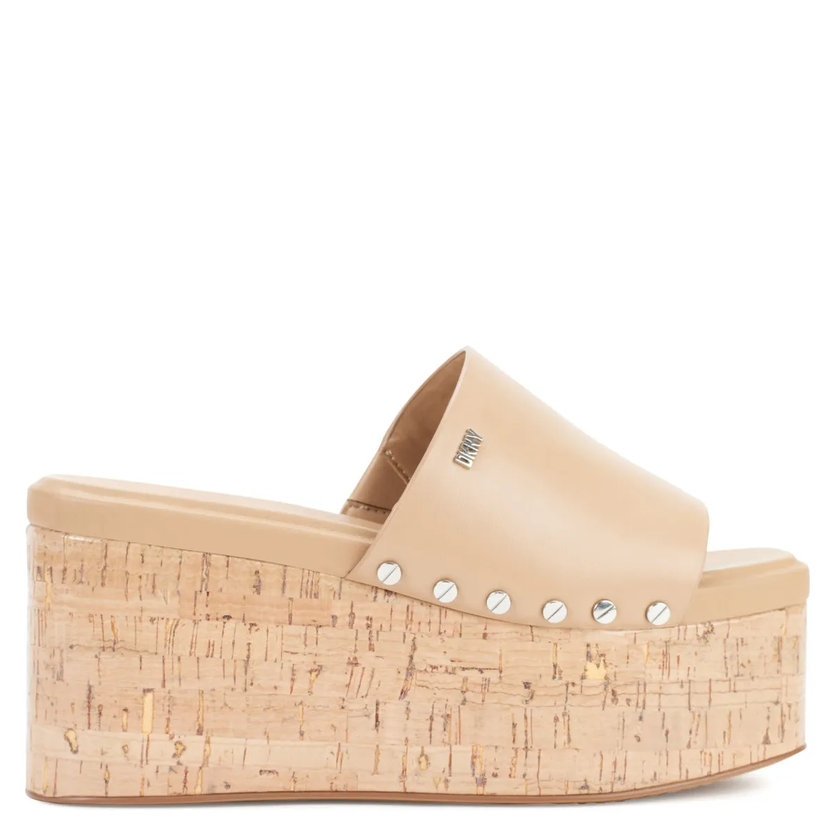 DKNY - Sandalia Mujer Cuero Beige DKNY