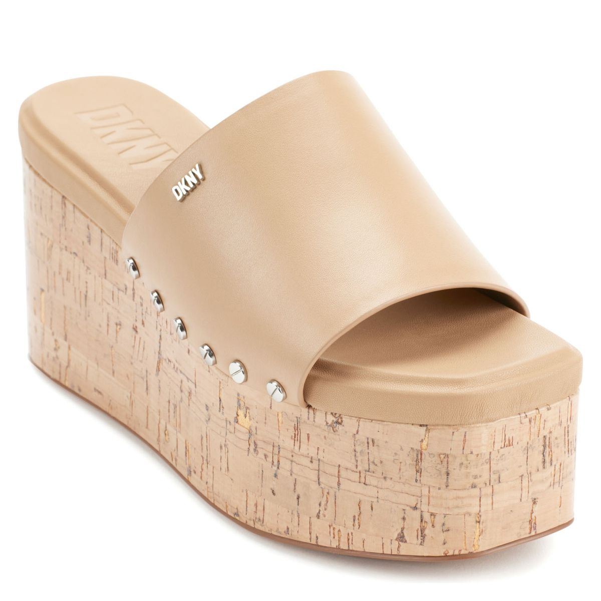 DKNY - Sandalia Mujer Cuero Beige DKNY