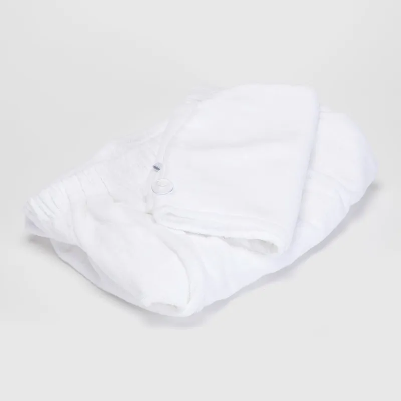 MICA - Set de Toalla y Turbante de Algodón Mica Blanco