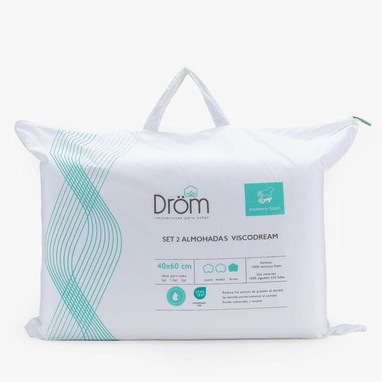 Pack 2 Almohadas Viscodream 40x60 Cm