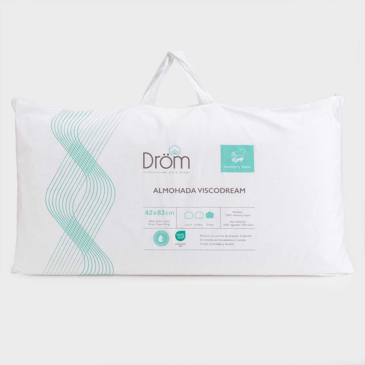 DROM - Almohada Viscoelástica Dream 50X90 Cm Drom