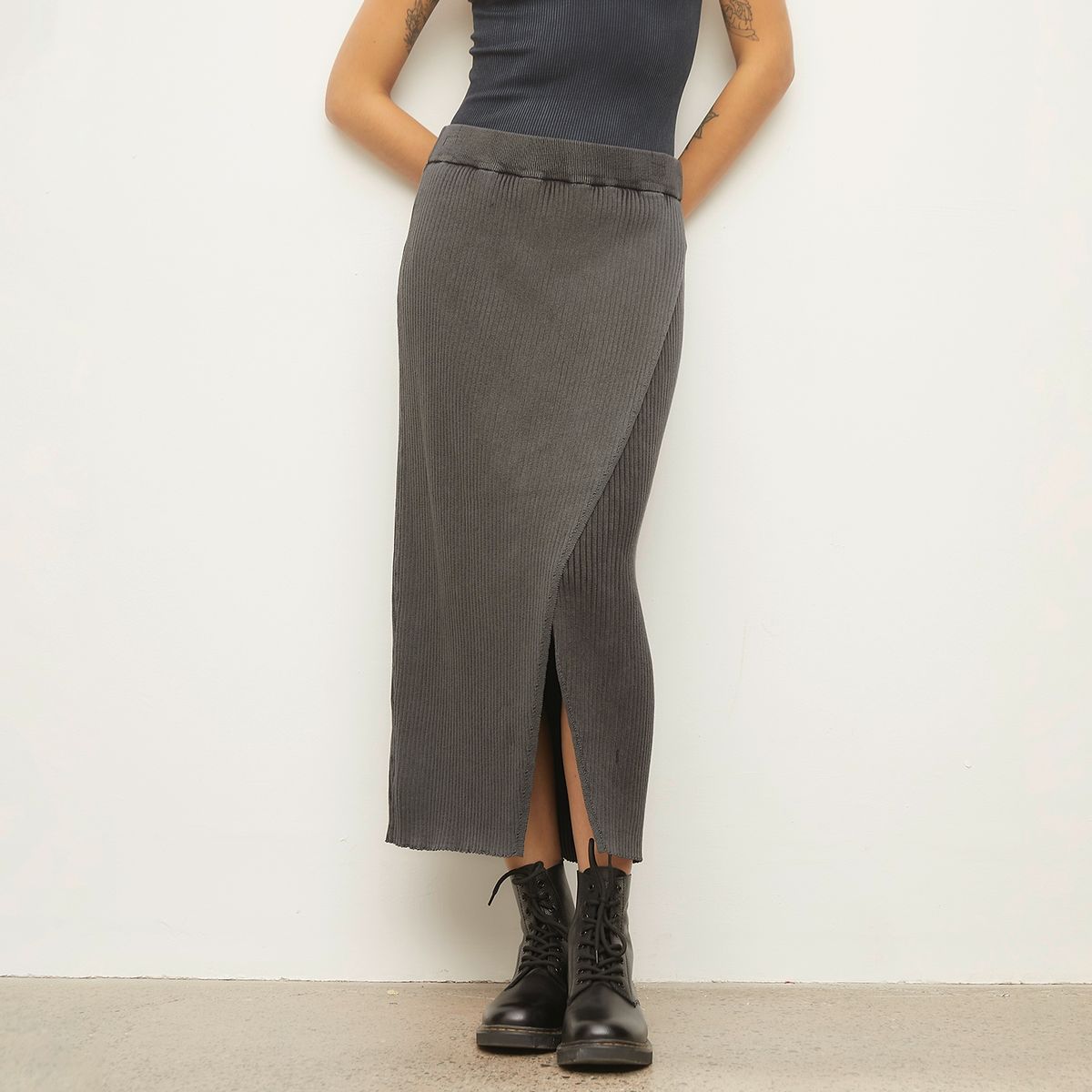 AMERICANINO - Falda Midi Algodón Mujer Americanino