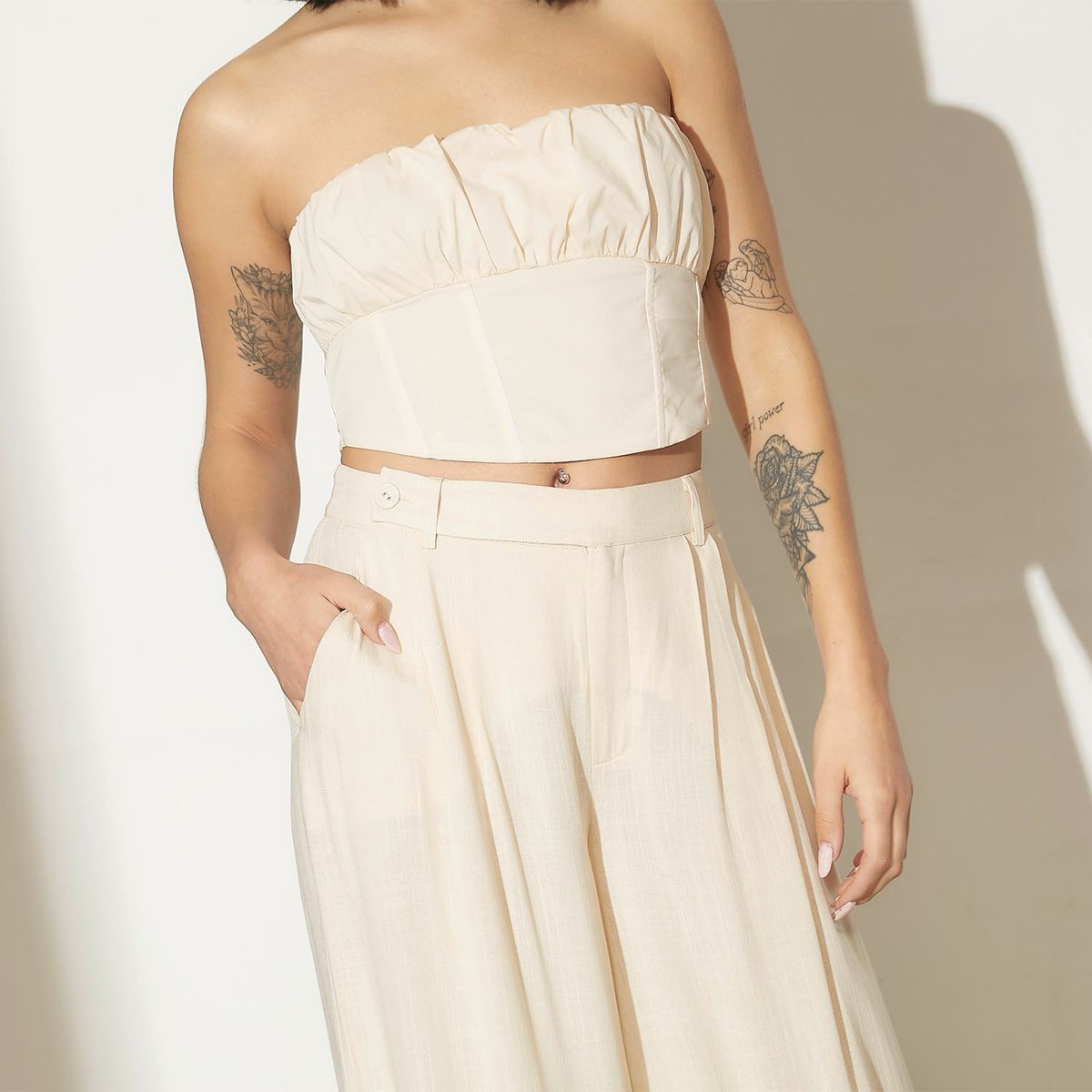 AMERICANINO - Pantalón Palazzo Mujer Americanino