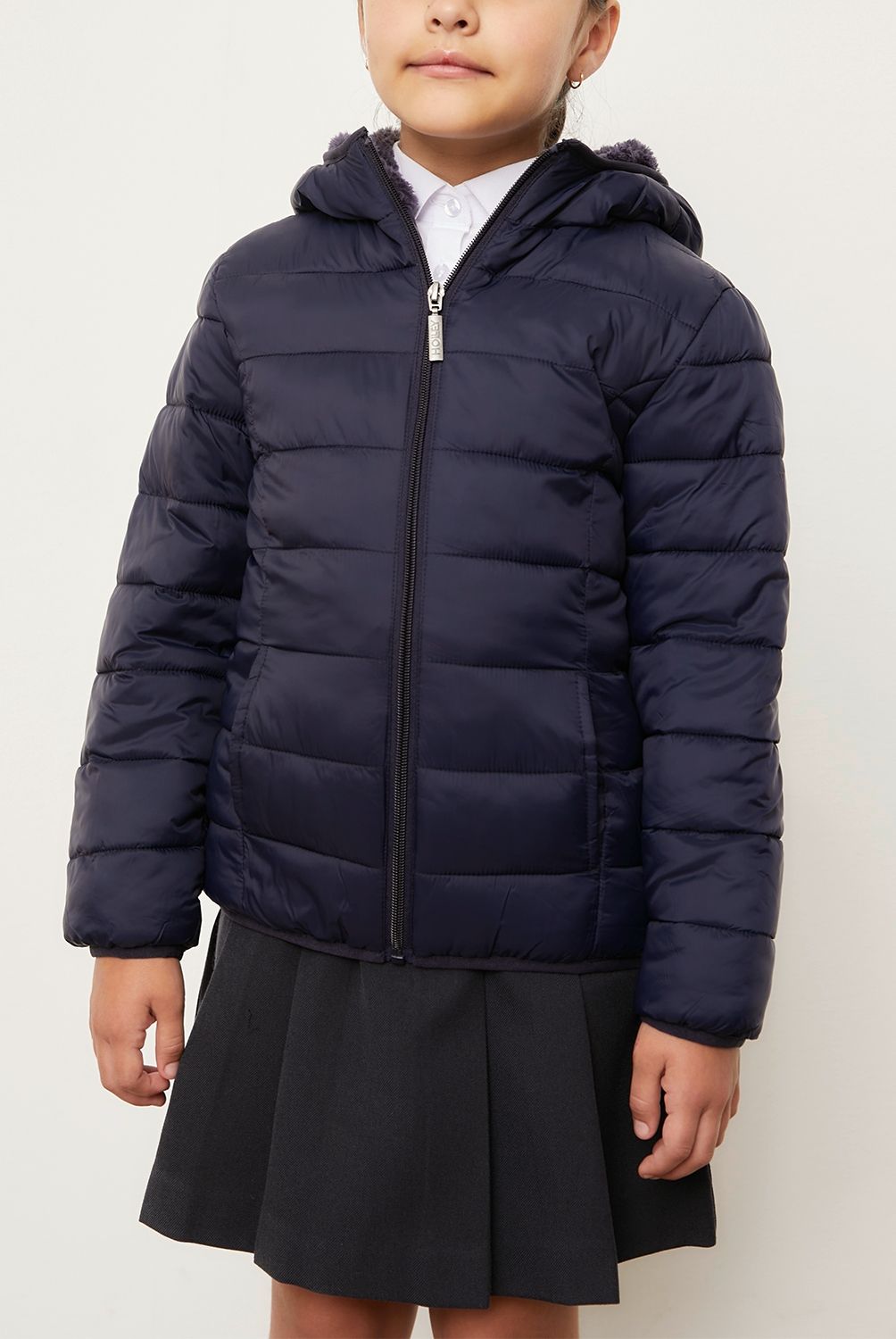 HOLLEY SKOOL - Parka Holley Casual Escolar Con Capucha Para Niña