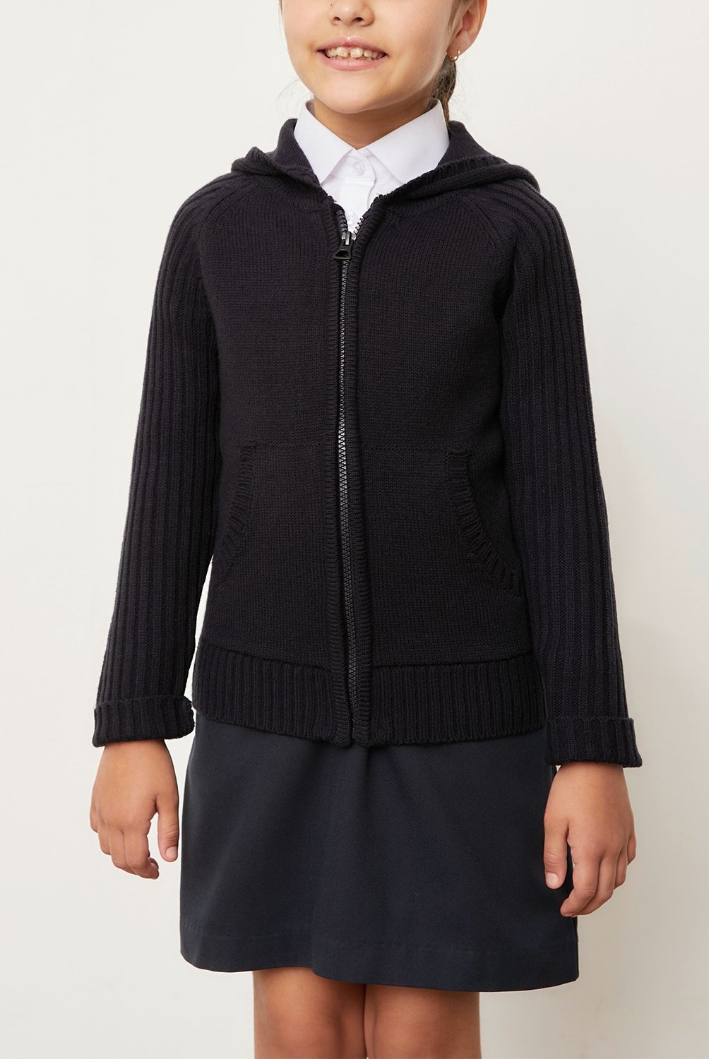 HOLLEY SKOOL - Chaleco Escolar Holley Niña Con Gorro