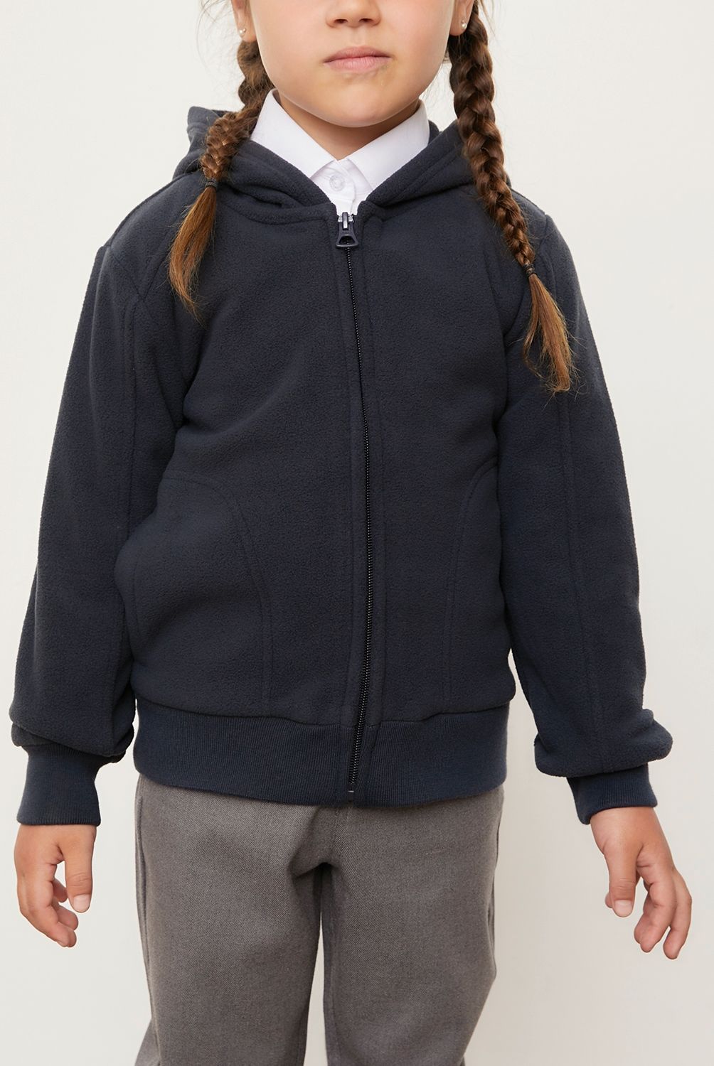 HOLLEY SKOOL - Polar Niña Holley con Cierre y Capucha