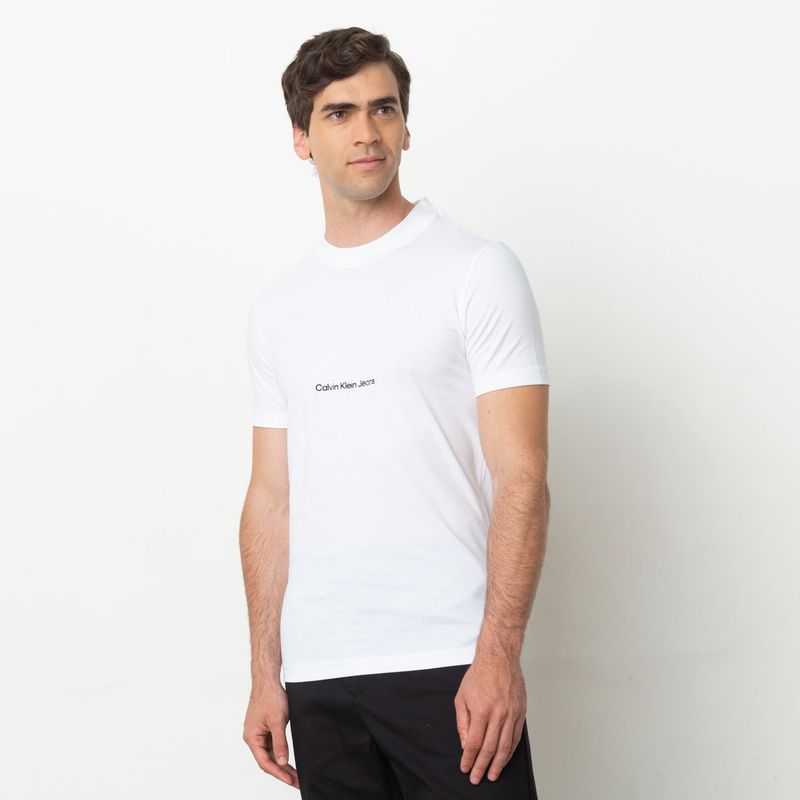 CALVIN KLEIN - Polera Manga Corta Slim Algodón Hombre Calvin Klein