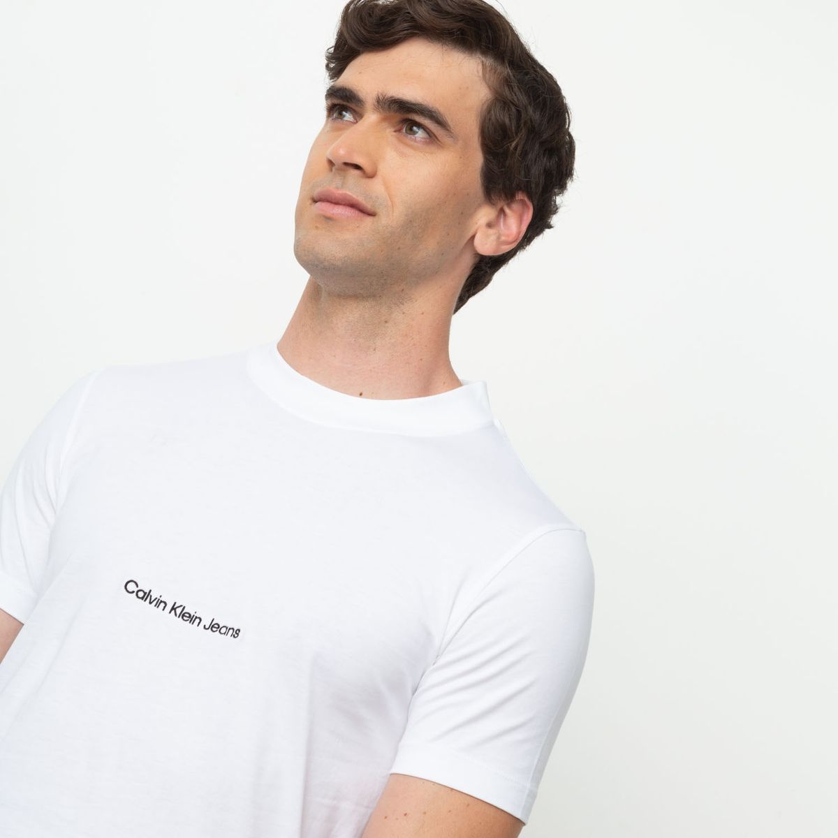 CALVIN KLEIN - Polera Manga Corta Slim Algodón Hombre Calvin Klein