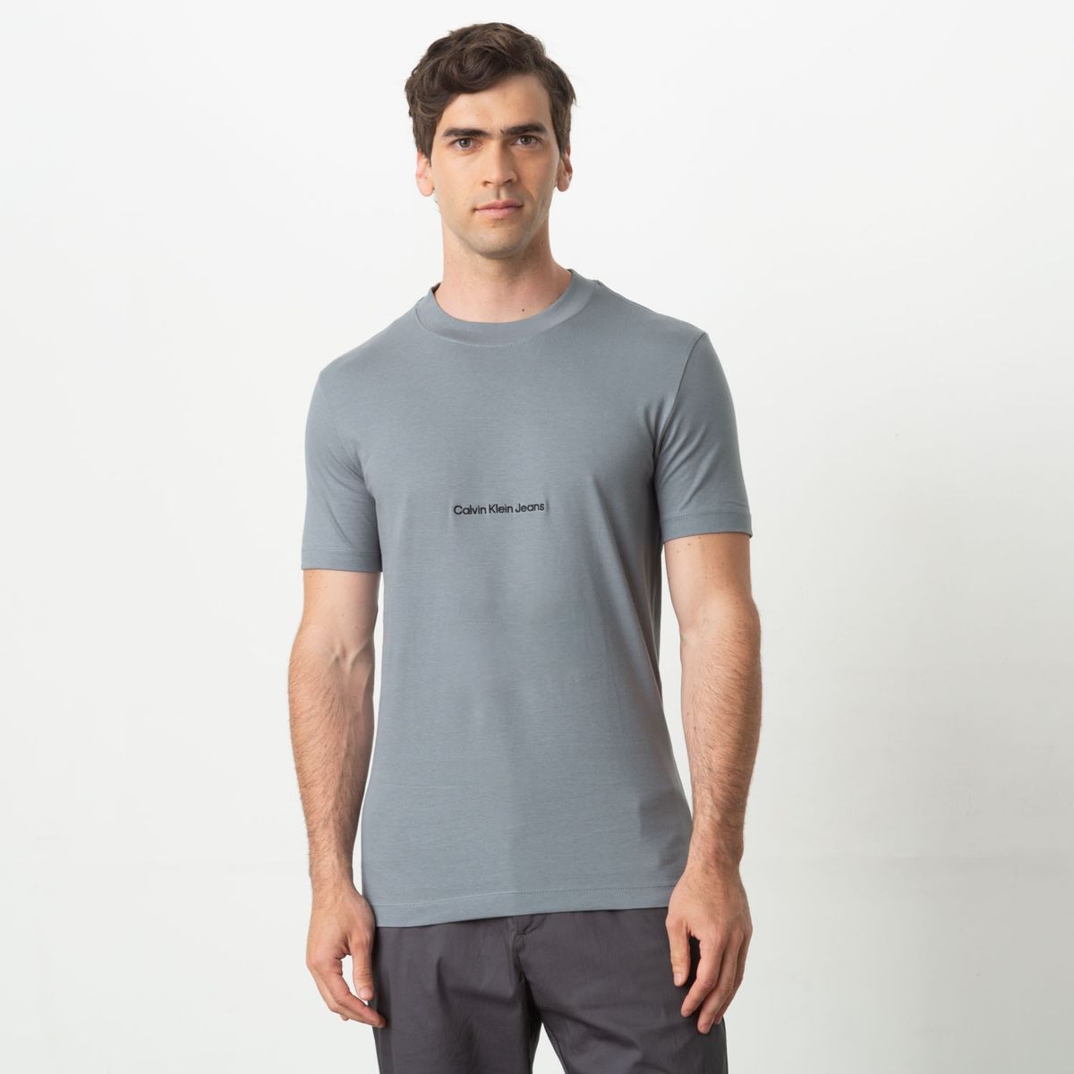 CALVIN KLEIN - Polera Manga Corta Slim Algodón Hombre Calvin Klein