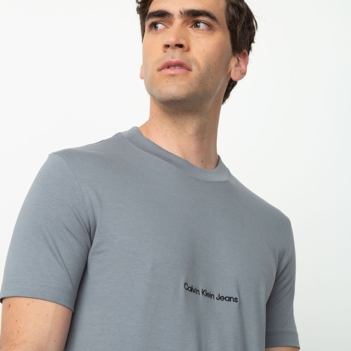 CALVIN KLEIN - Polera Manga Corta Slim Algodón Hombre Calvin Klein