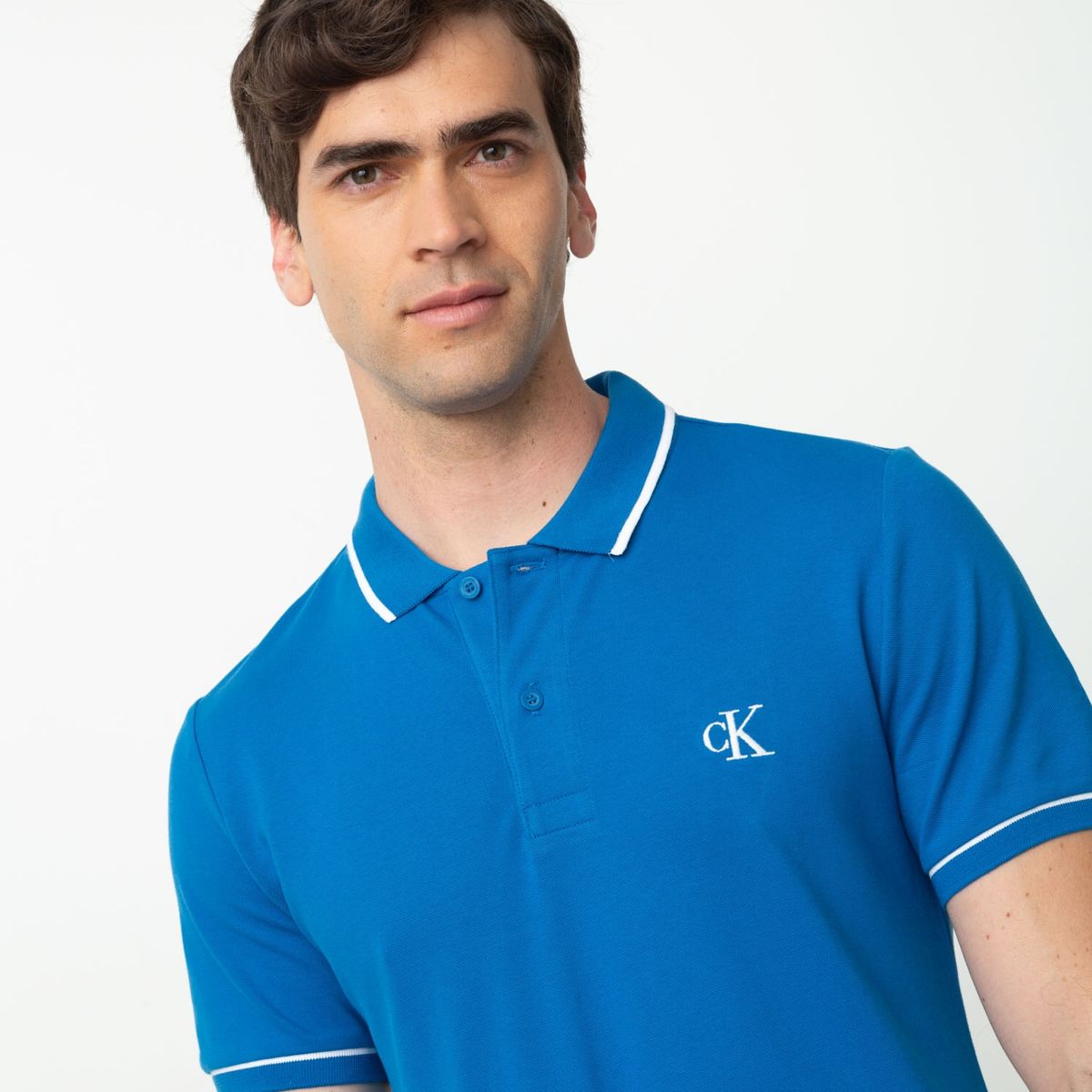 CALVIN KLEIN - Polera Manga Corta Slim Hombre Calvin Klein
