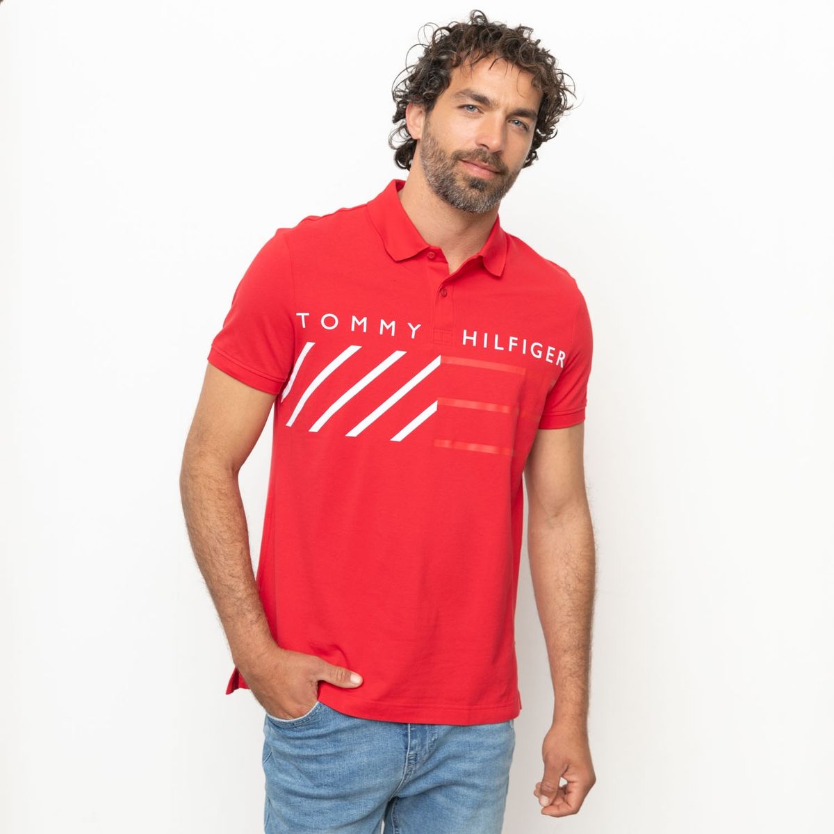 TOMMY HILFIGER - Polera Manga Corta Hombre Tommy Hilfiger